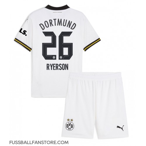 Borussia Dortmund Julian Ryerson #26 Replik 3rd trikot Kinder 2024-25 Kurzarm (+ Kurze Hosen)